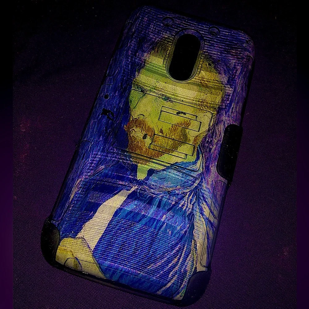 Unimax UMX Vincent Van Gough phone case with; Holster Clip/ Stand/ Case.